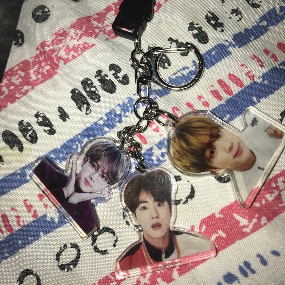 BTS Jin Photo Keychain